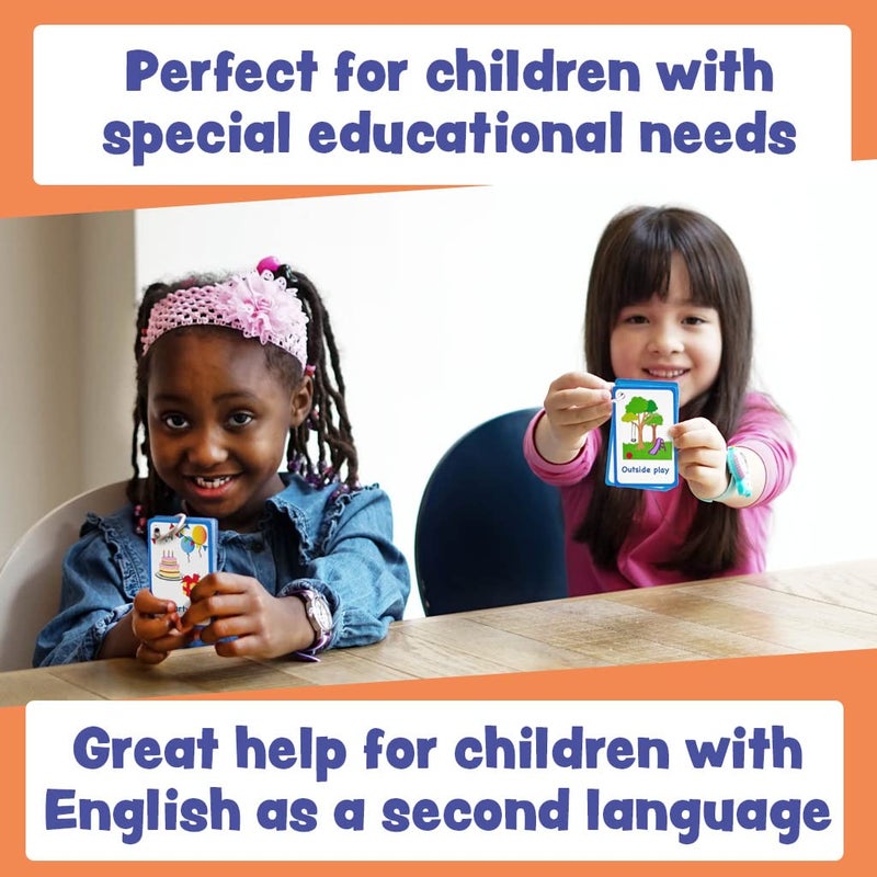 Amonev My Out and About Activity Cards 27 Flash Cards for Visual aid Special Ed, Speech Delay Non Verbal Children and Adults with Autism or Special Needs - Image 5